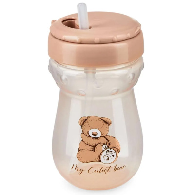 Поильник с трубочкой 360мл Happy Baby 14011_bear 1